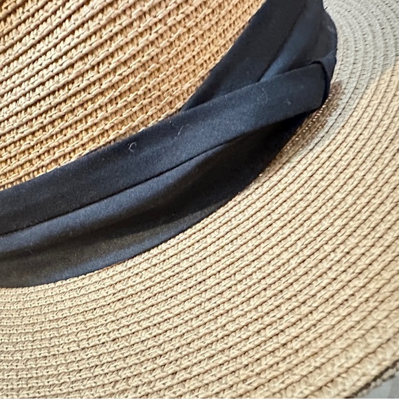 Furtalk Classic Wide Brim Fedora Sun Hat with Black Band – Adjustable, Size L - Picture 4 of 7
